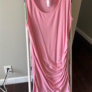 Pink Sleeveless Maxi maternity Dress